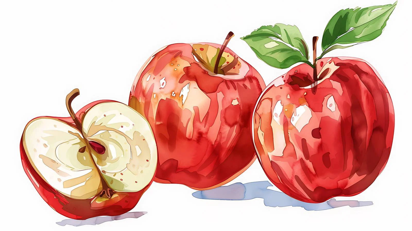 Vibrant Red Apple Illustration — free download from Dotvec