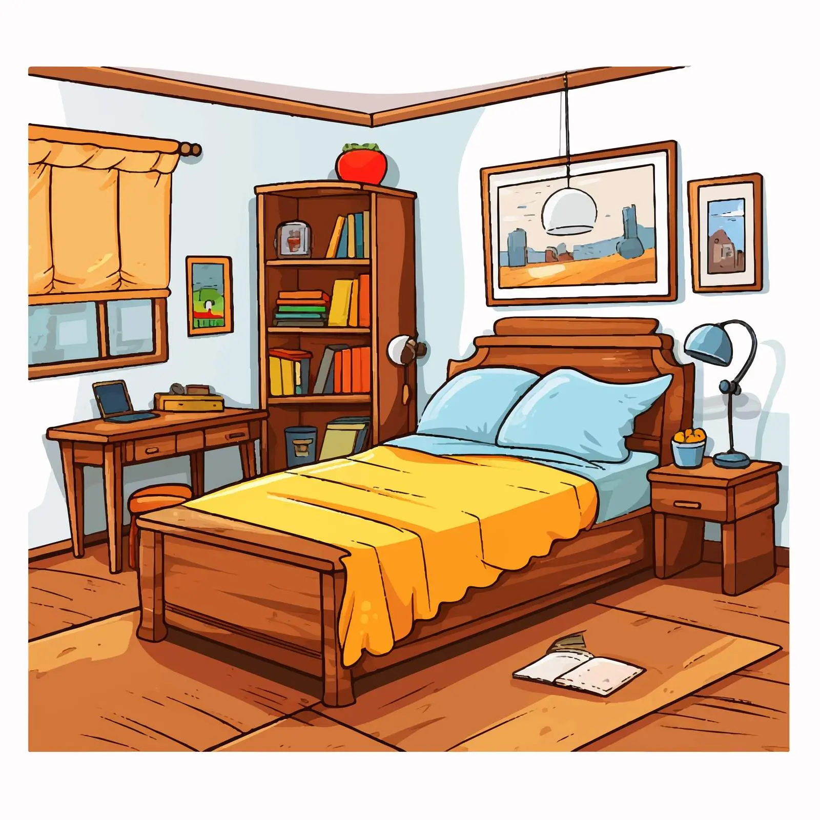 Interior Furniture Vector Illustration for Home Design — free download from Dotvec