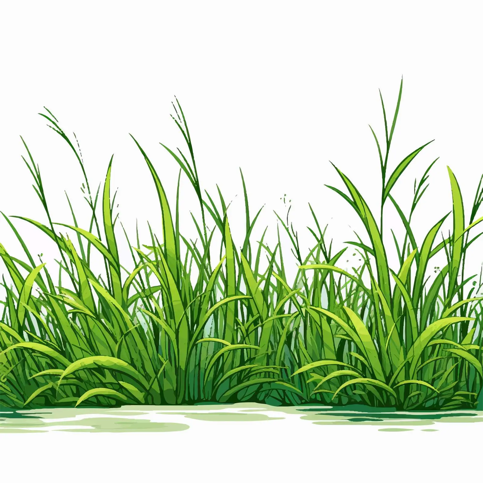Grass and Plant Outlines Vector Illustration — free download from Dotvec