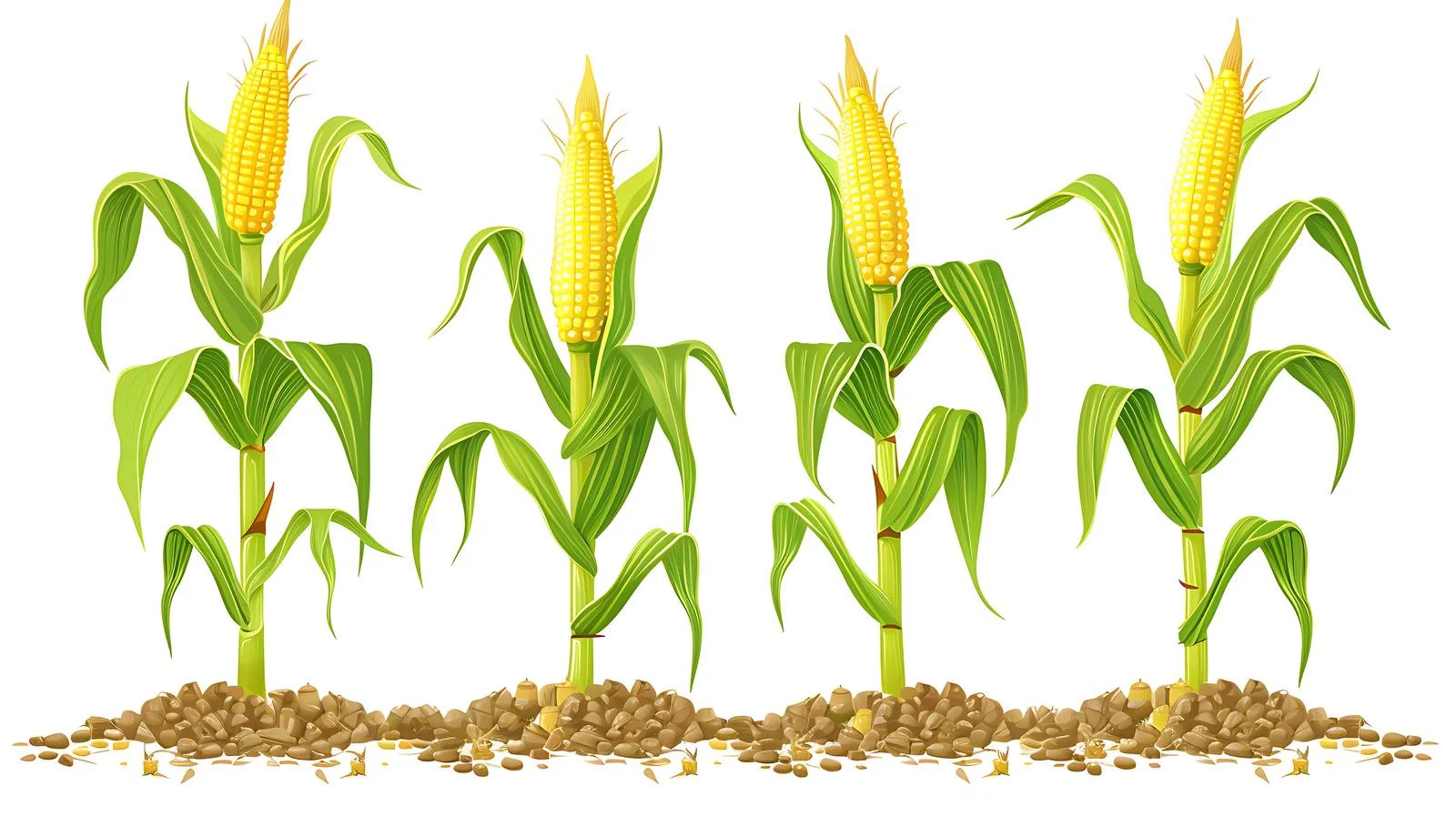 Growing Corn Illustration — free download from Dotvec