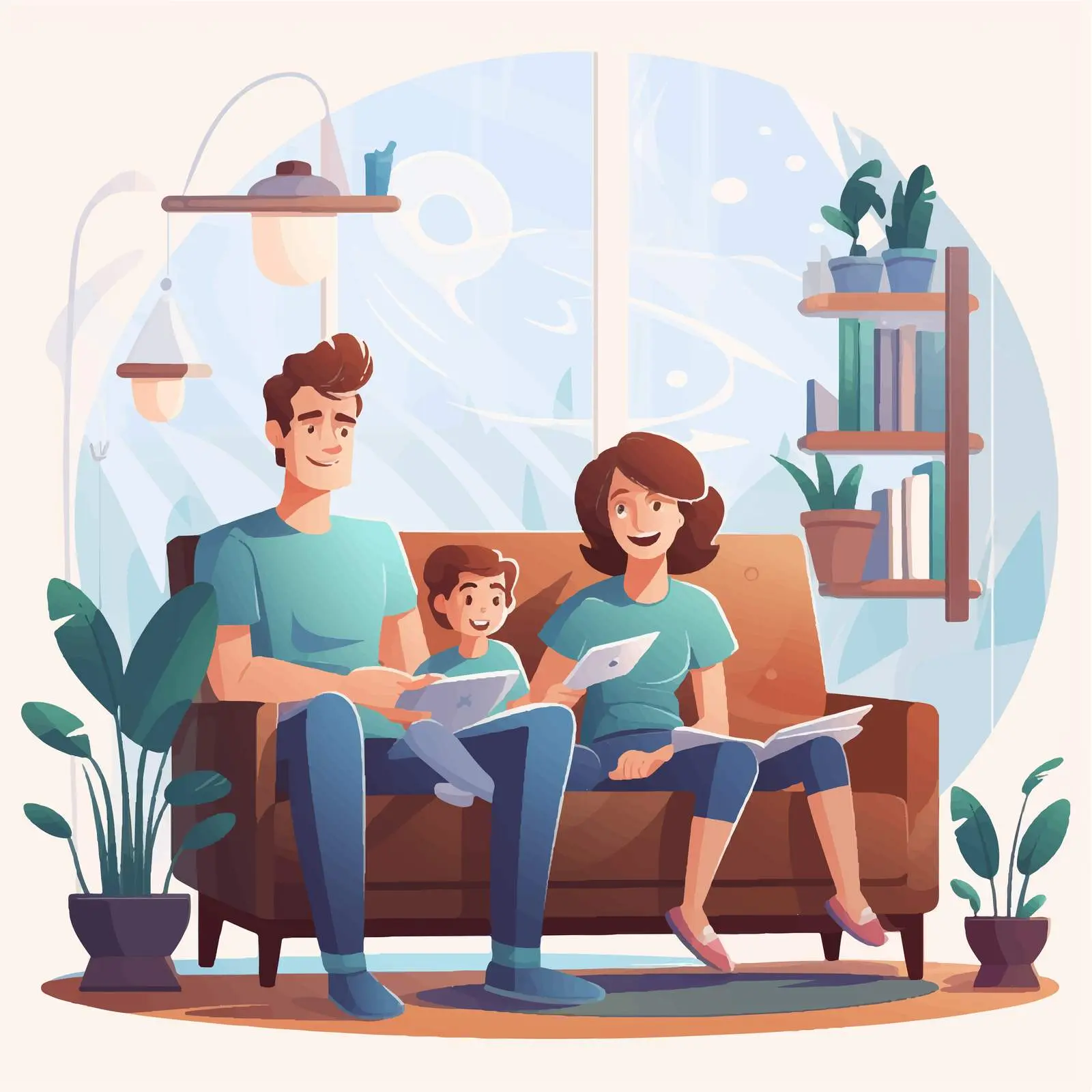 Helping at Home Concept Vector Illustration — free download from Dotvec
