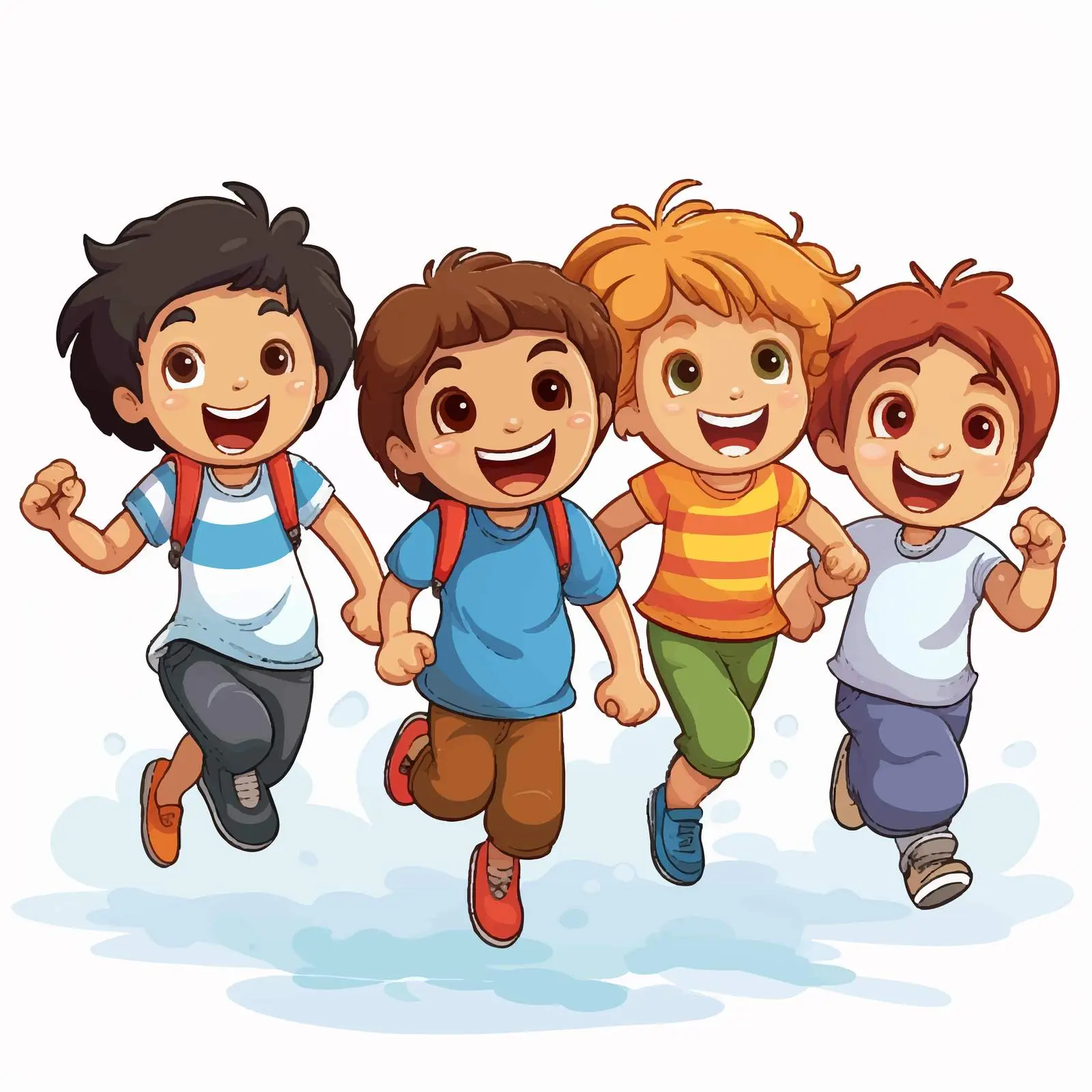 Kids' Illustration on White Background — free download from Dotvec