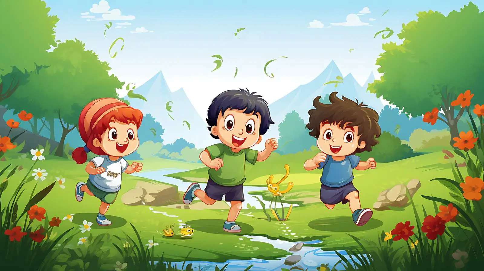 Kids Playing in Nature — free download from Dotvec