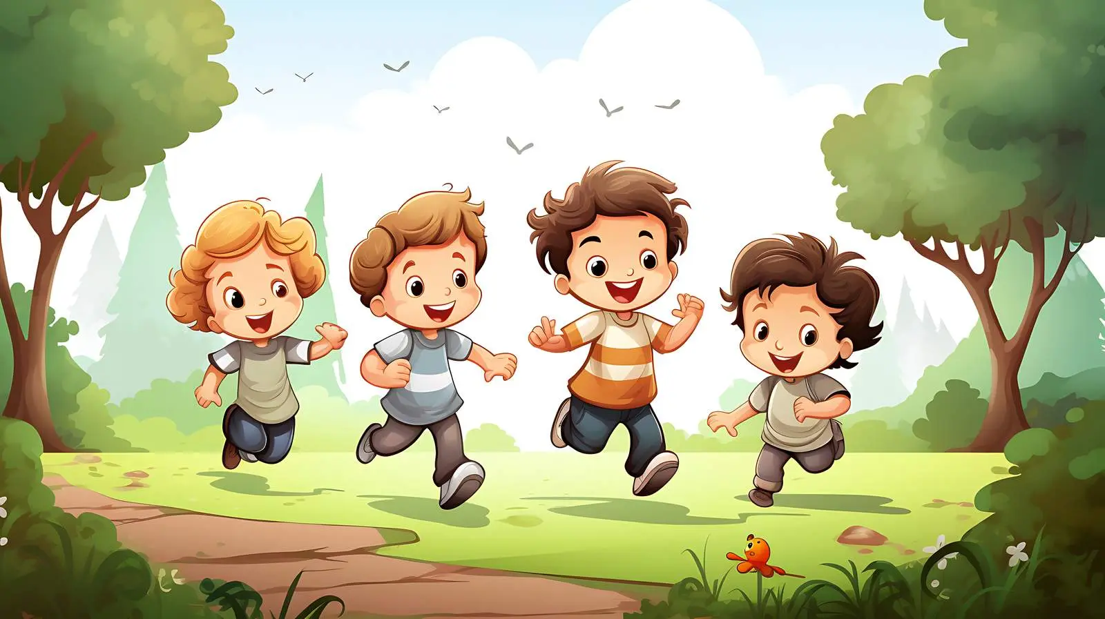 Active Kids Playground Fun — free download from Dotvec