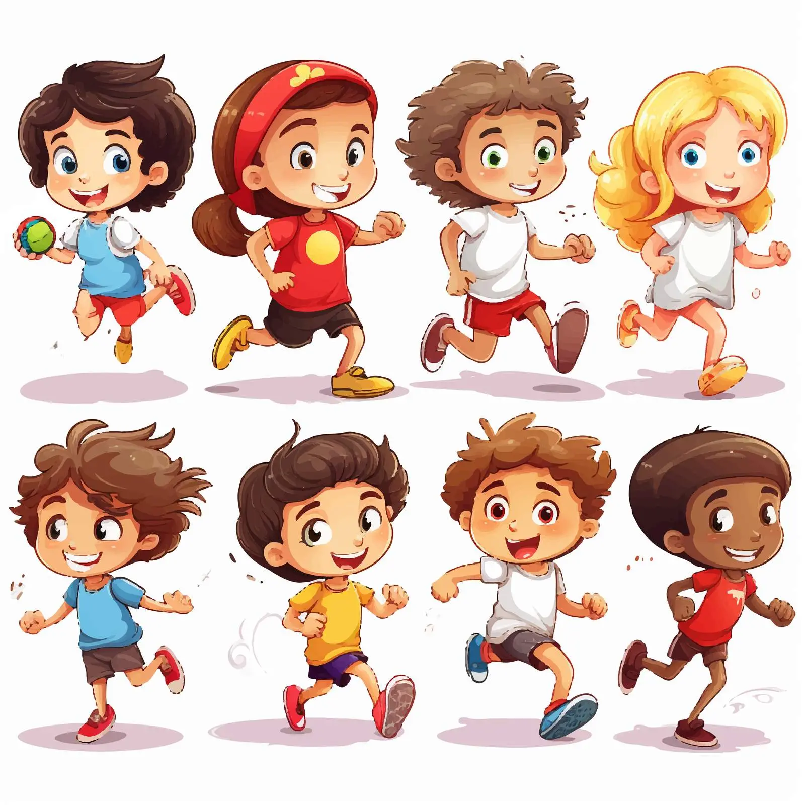 Children Engaging in Various Sports Activities — free download from Dotvec