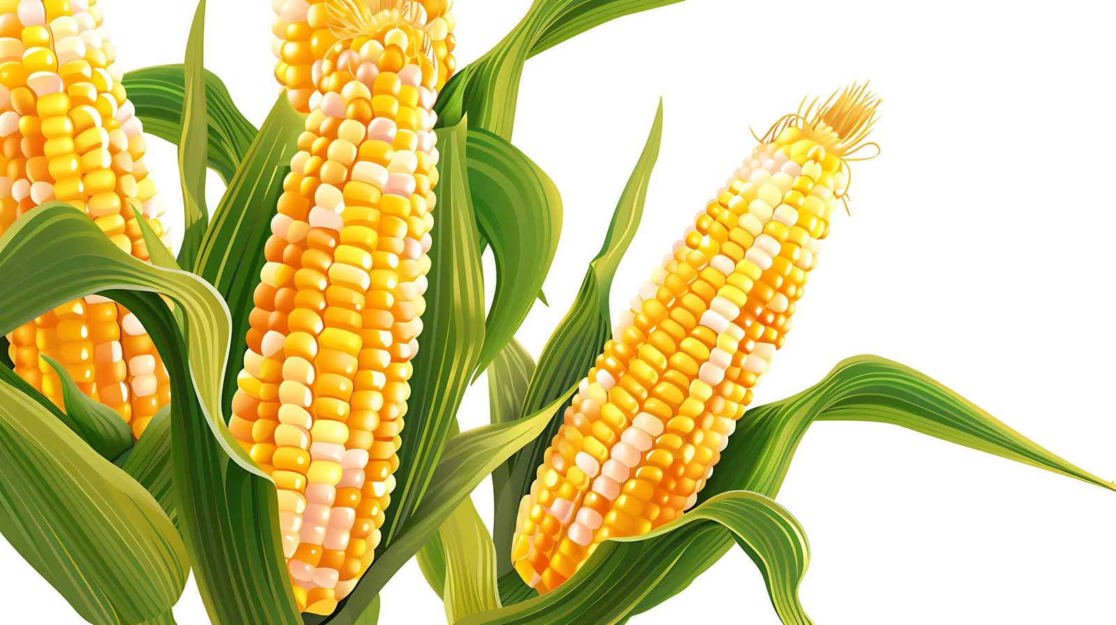 Corn Close-Up Isolated Illustration — free download from Dotvec