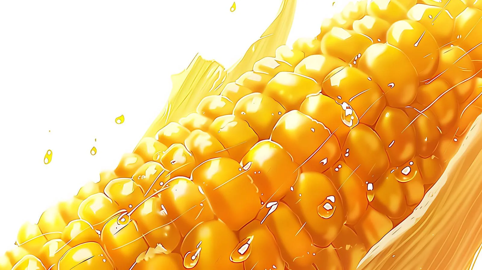 Close-up Corn Isolation Illustration — free download from Dotvec