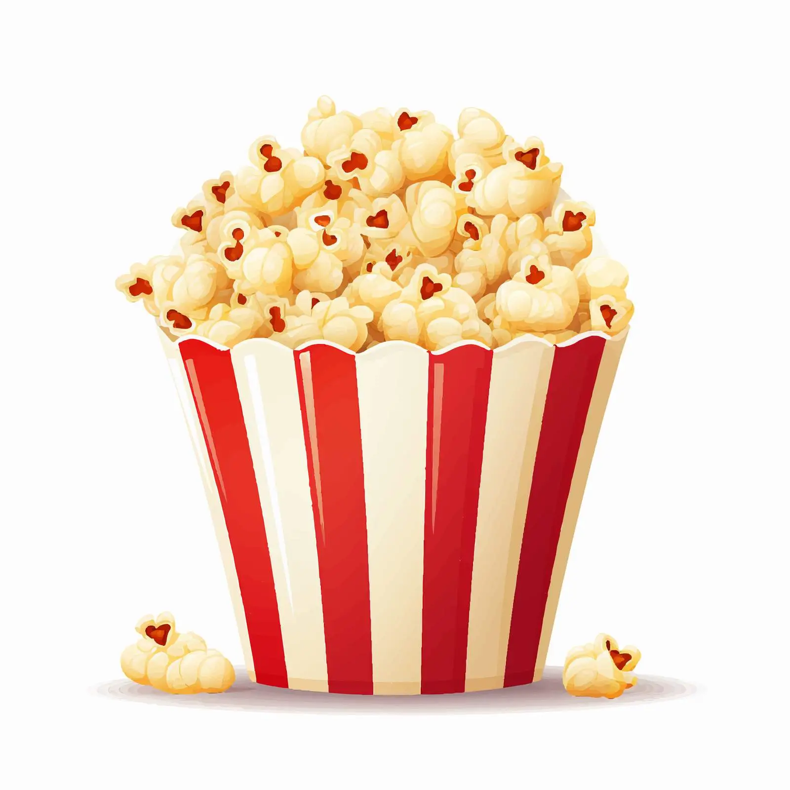 Popcorn Illustration on White Background — free download from Dotvec
