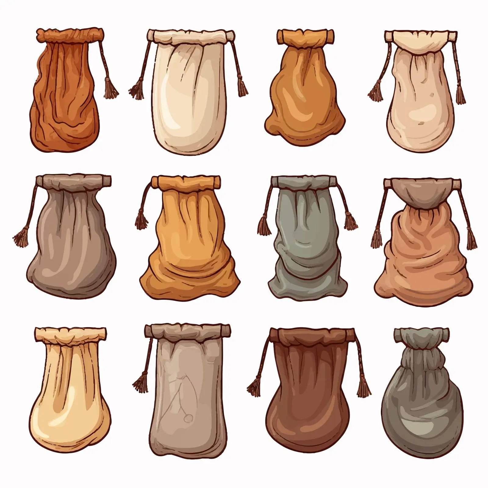 Pouches on White Background - Stock Vector – free pouch image from Dotvec