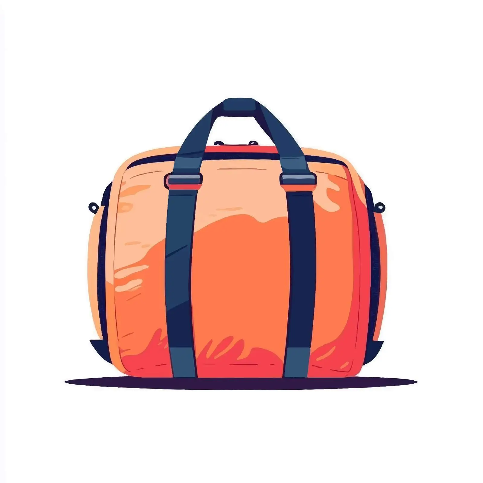 Sport Bag Flat Vector Illustration on White Background — free download from Dotvec