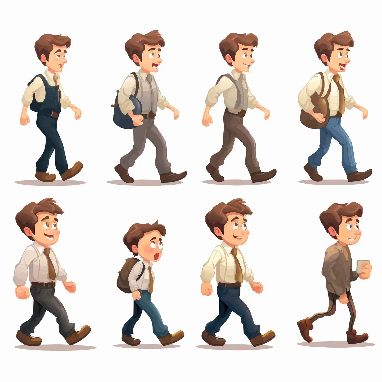 Stages of Growing Up: Baby to Man Illustration – free maturation image from Dotvec