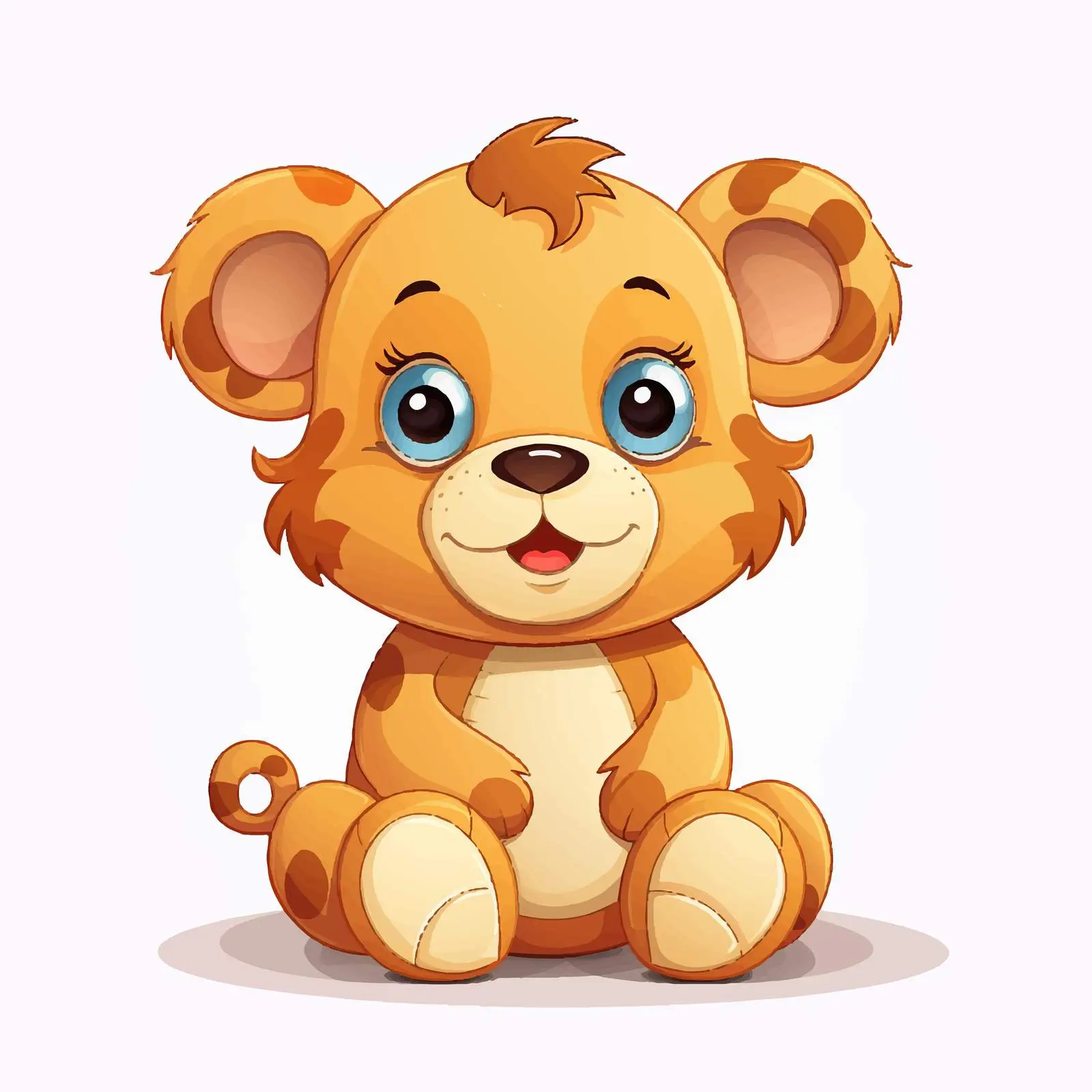 Cute Stuffed Animal Cartoon Vector Illustration — free download from Dotvec