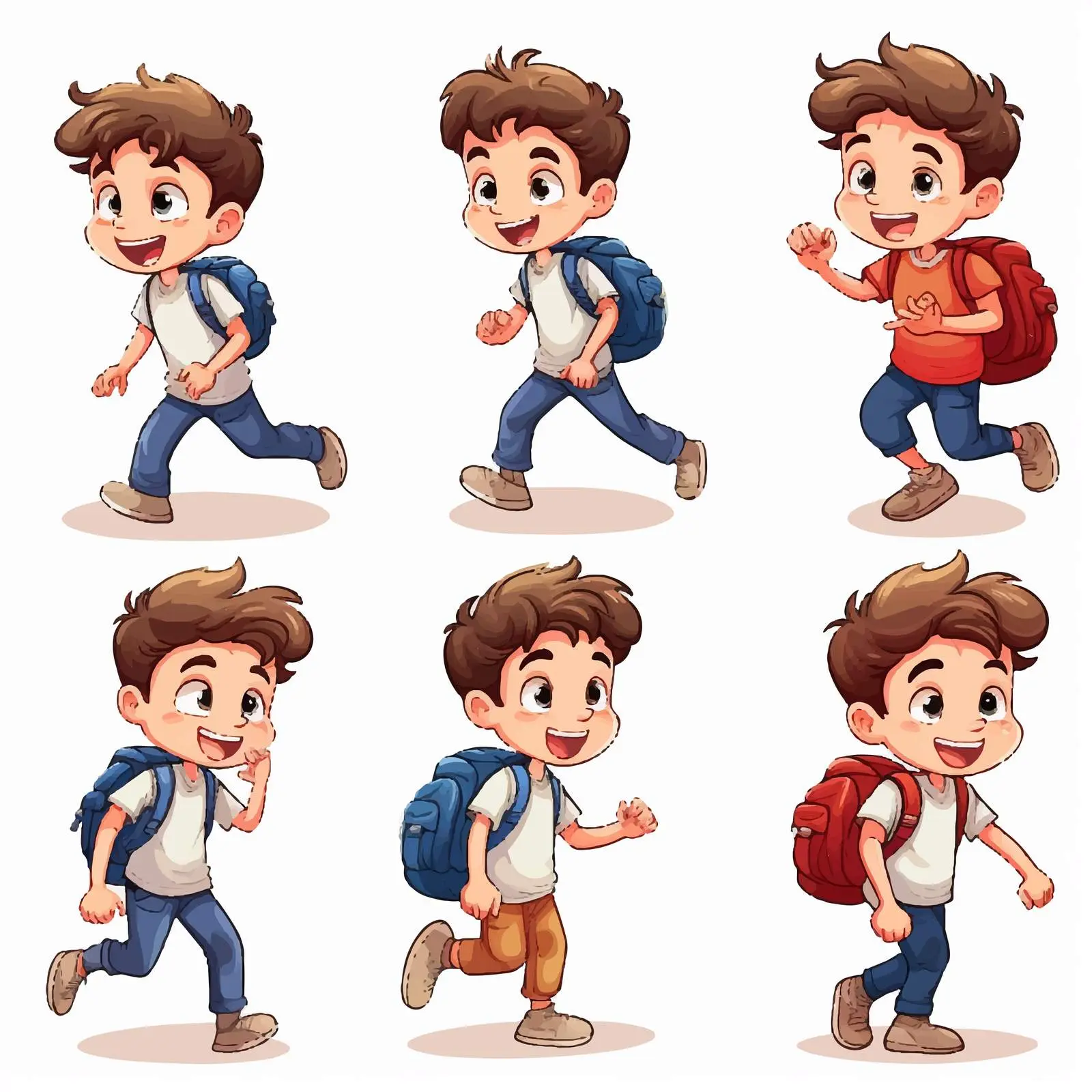 Young Boy Engaging in Various Activities — free download from Dotvec