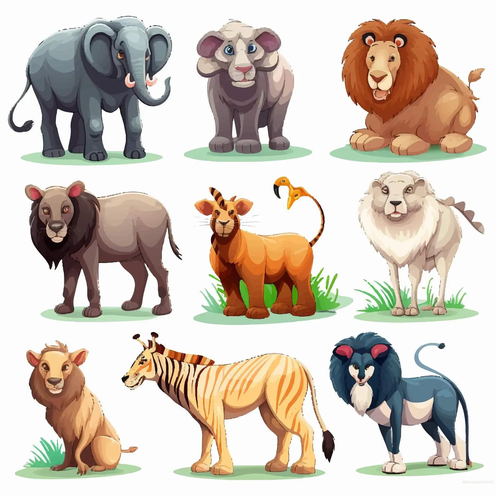 Types of Land Animals Illustration – free animal species image from Dotvec
