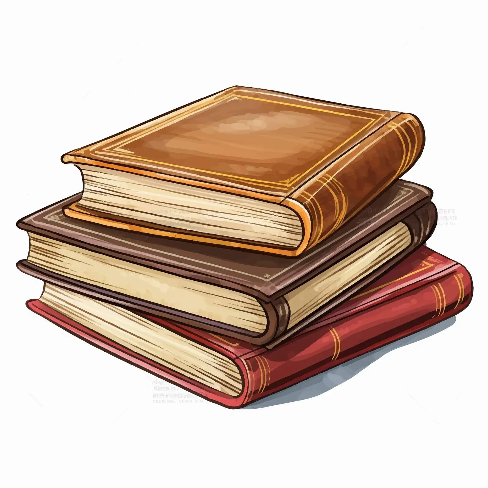 Empty Books on White Background Illustration — free download from Dotvec