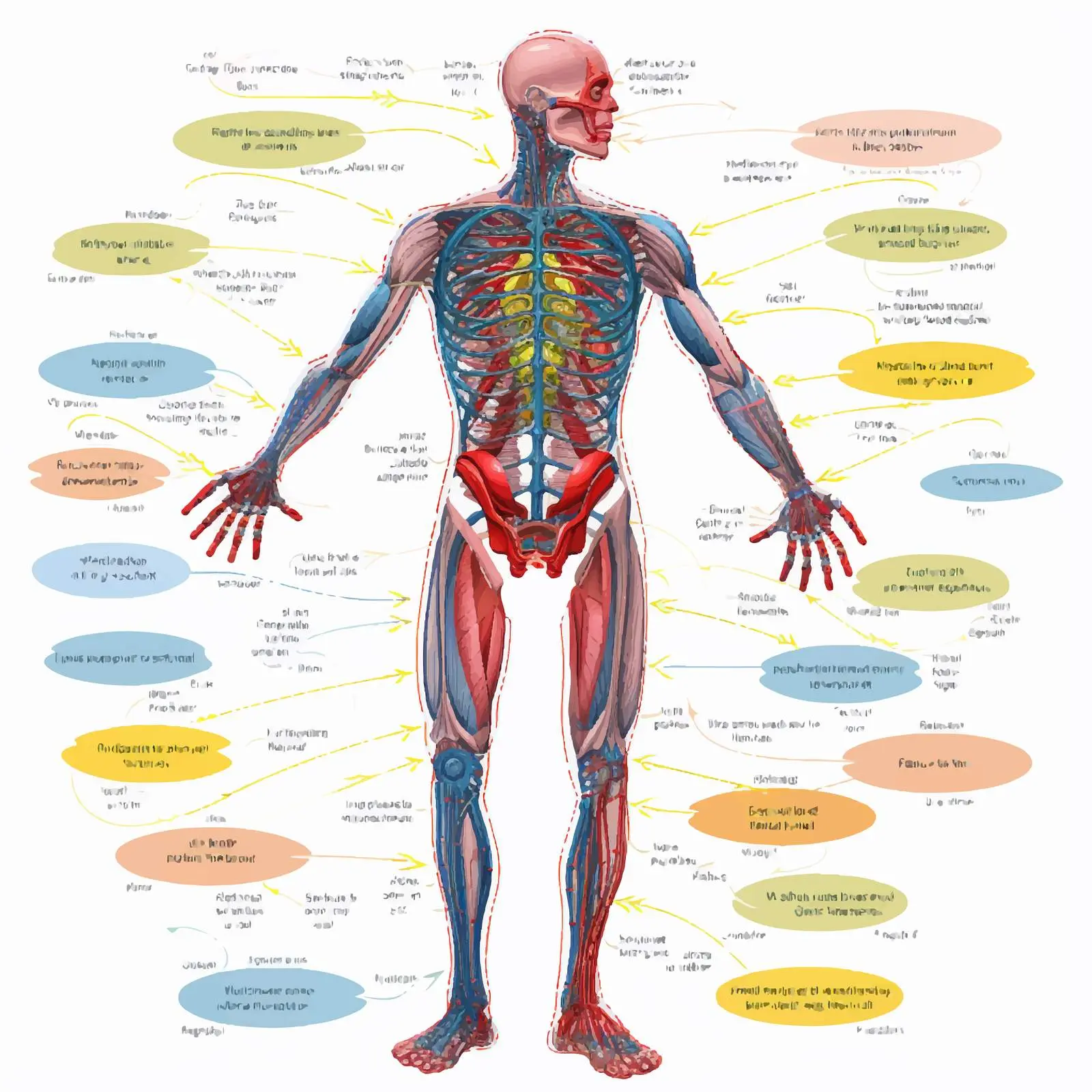 Human Body Systems Vector Illustration — free download from Dotvec