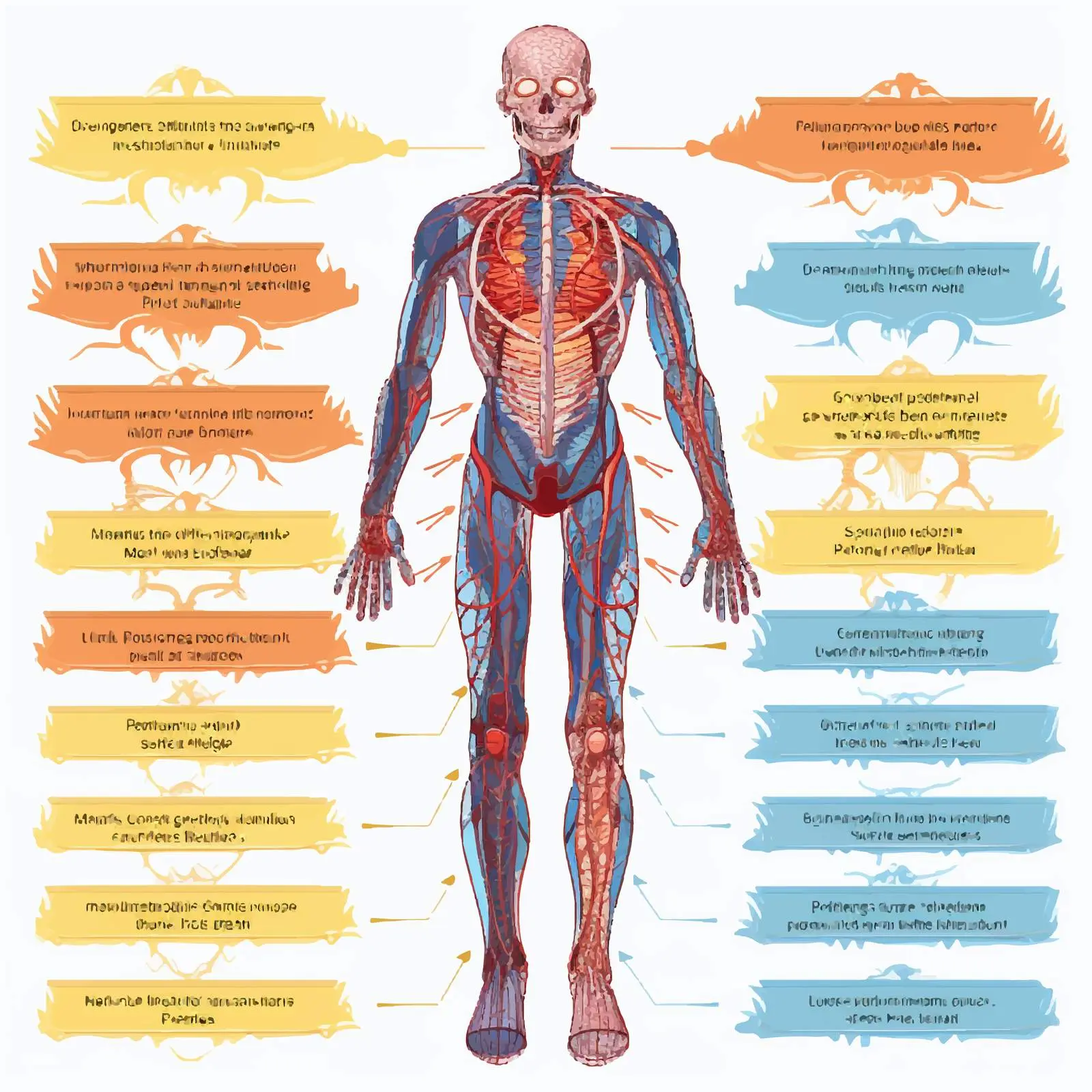 Human Body Systems Vector Illustration – free healthcare illustration image from Dotvec