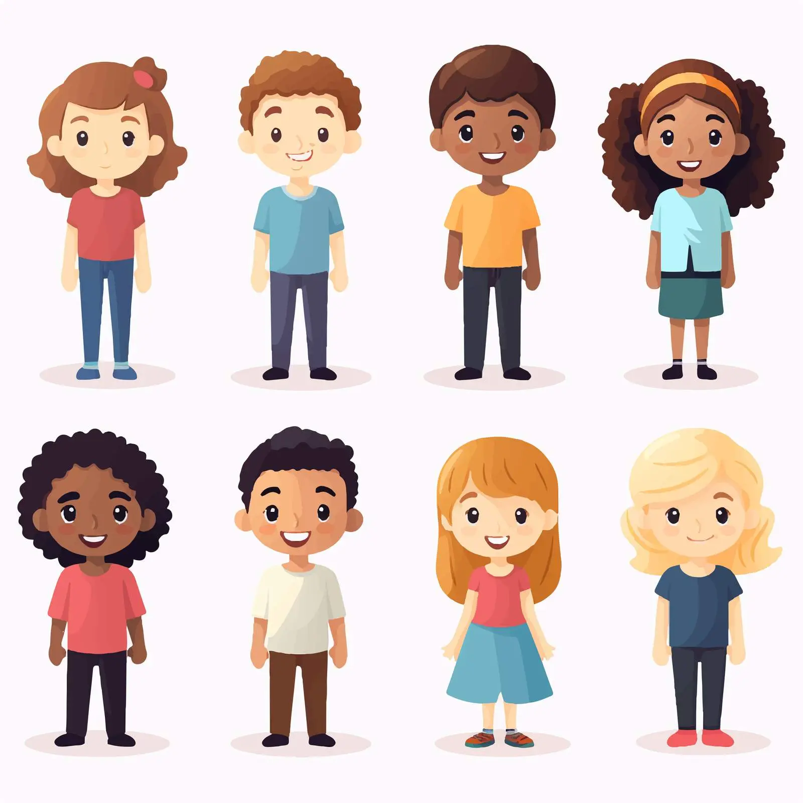 Humans Illustration on White Background Vector — free download from Dotvec