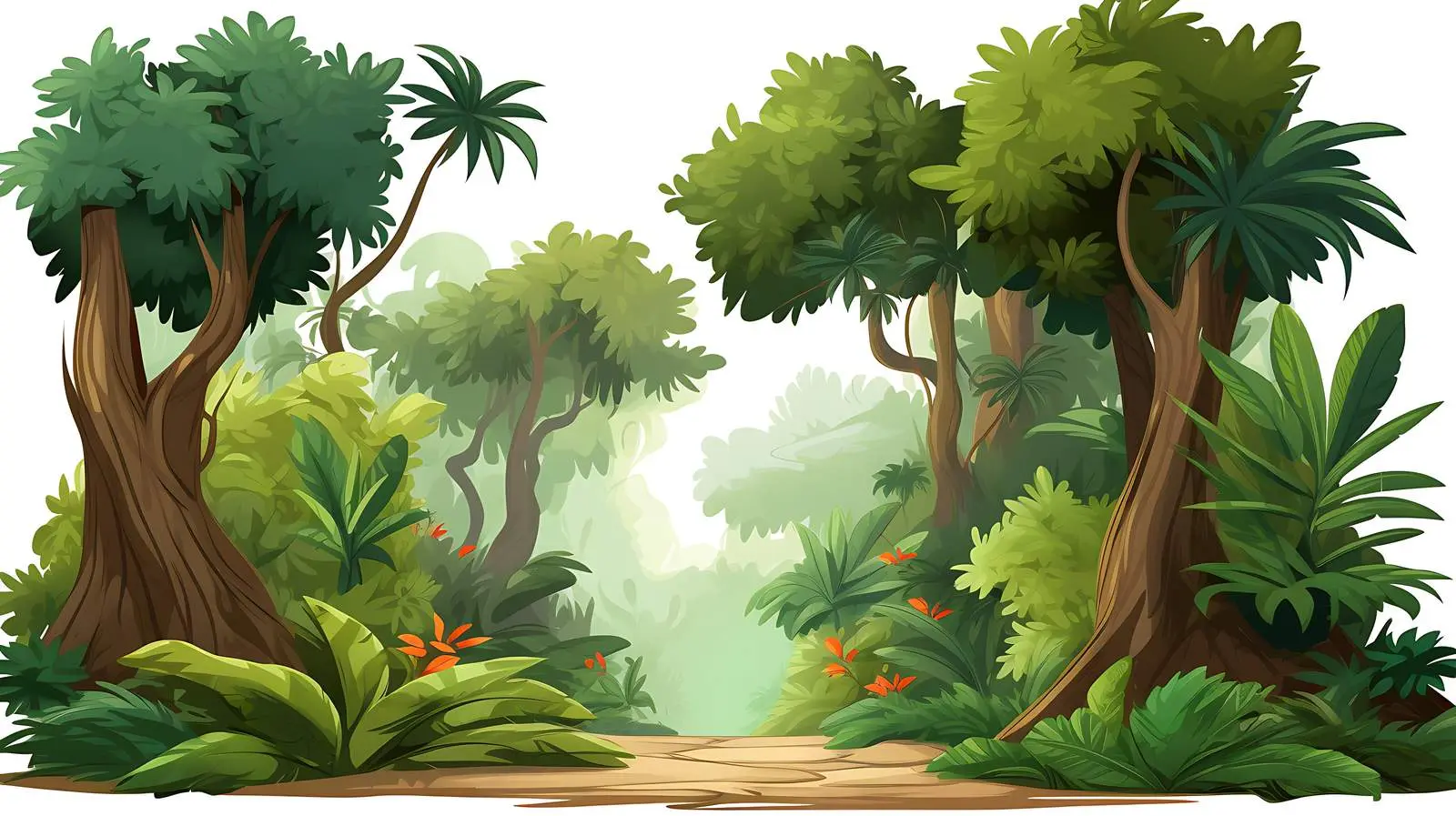 Lush Jungle Scene — free download from Dotvec