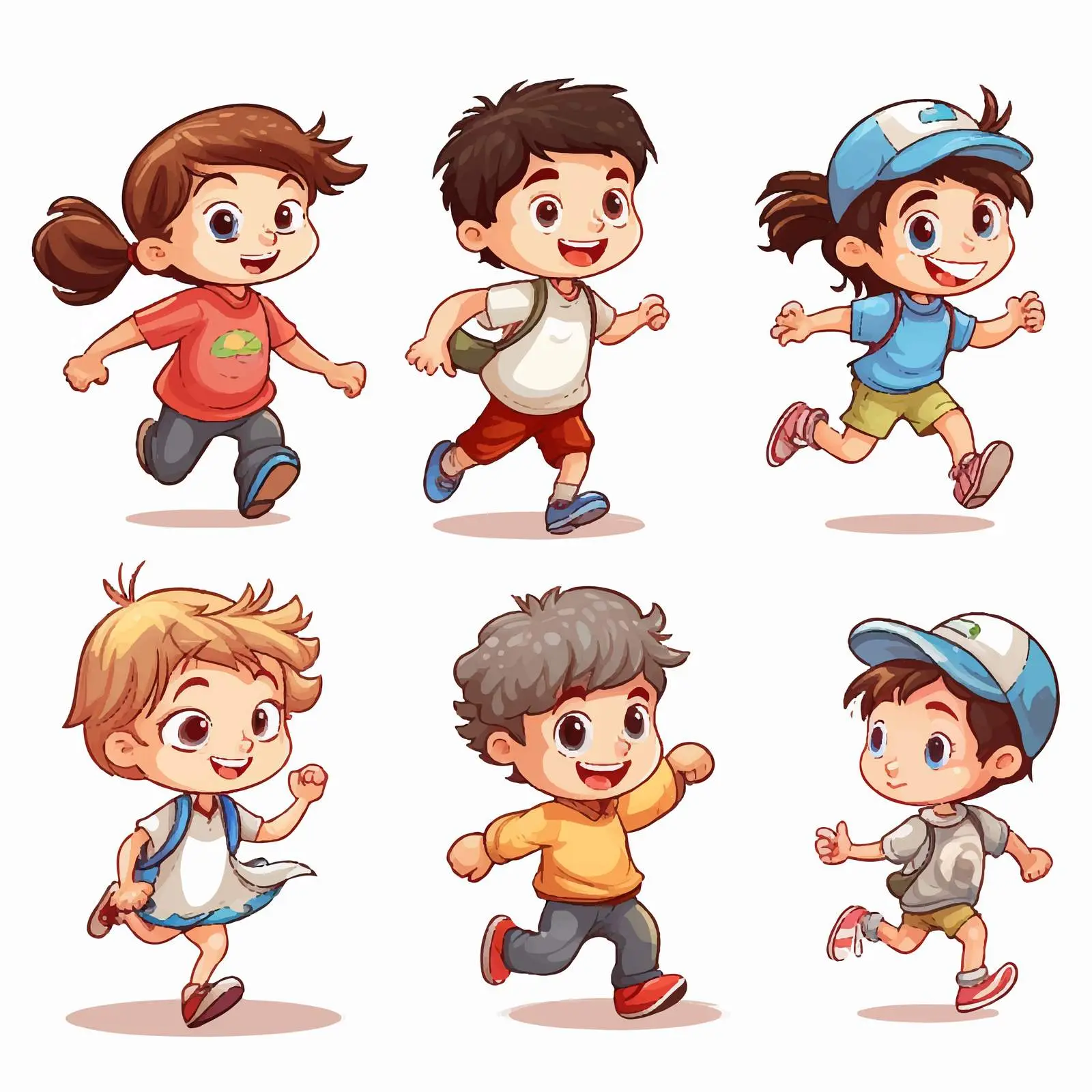 Children Engaging in Various Fun Activities — free download from Dotvec