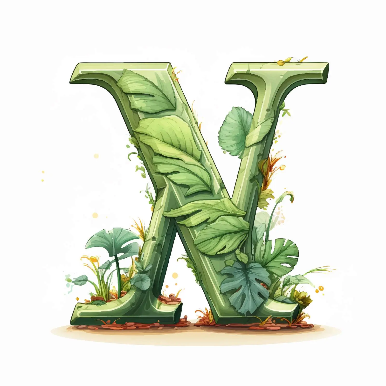 Alphabet Letters Illustration on White Background — free download from Dotvec