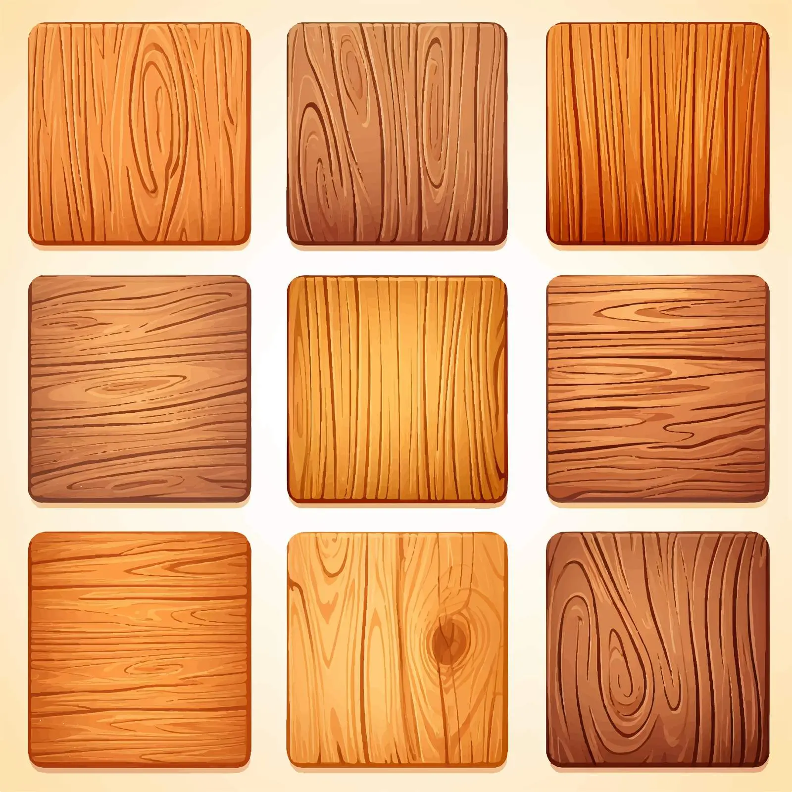 Wooden Textures Illustration on White Background — free download from Dotvec