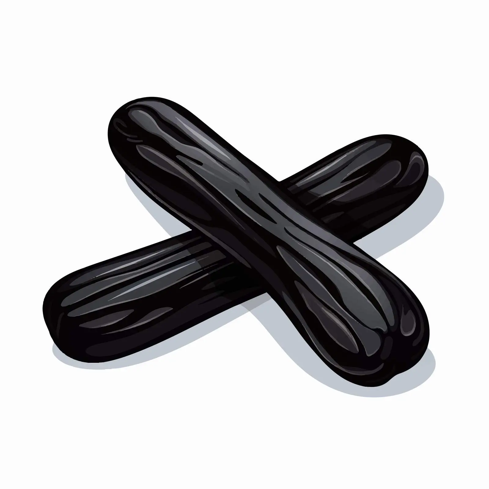Two Cartoon Licorice Pieces Illustration — free download from Dotvec