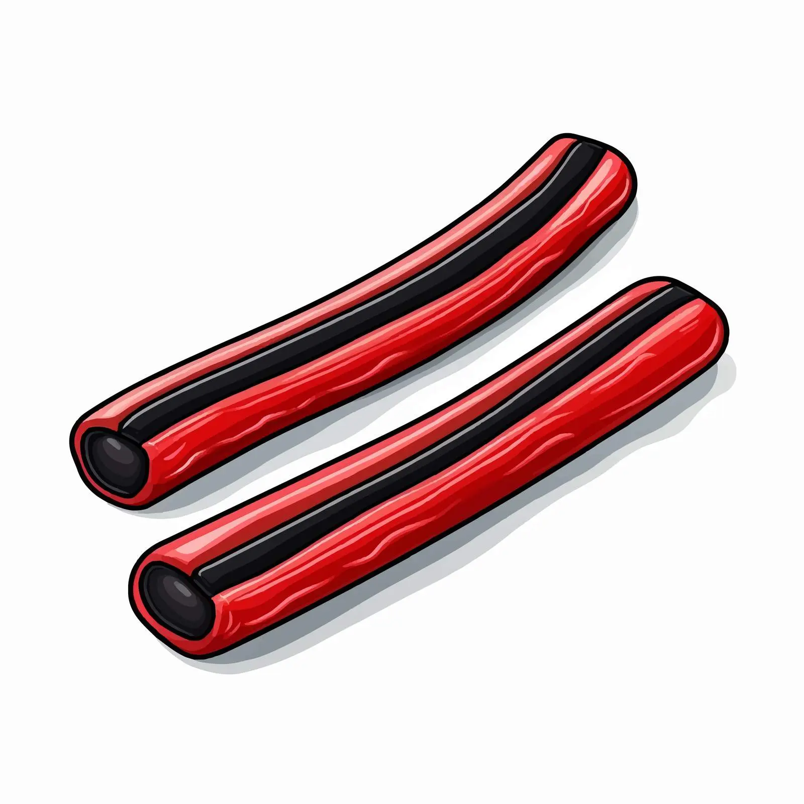 Two Cartoon Licorice Pieces Illustration — free download from Dotvec