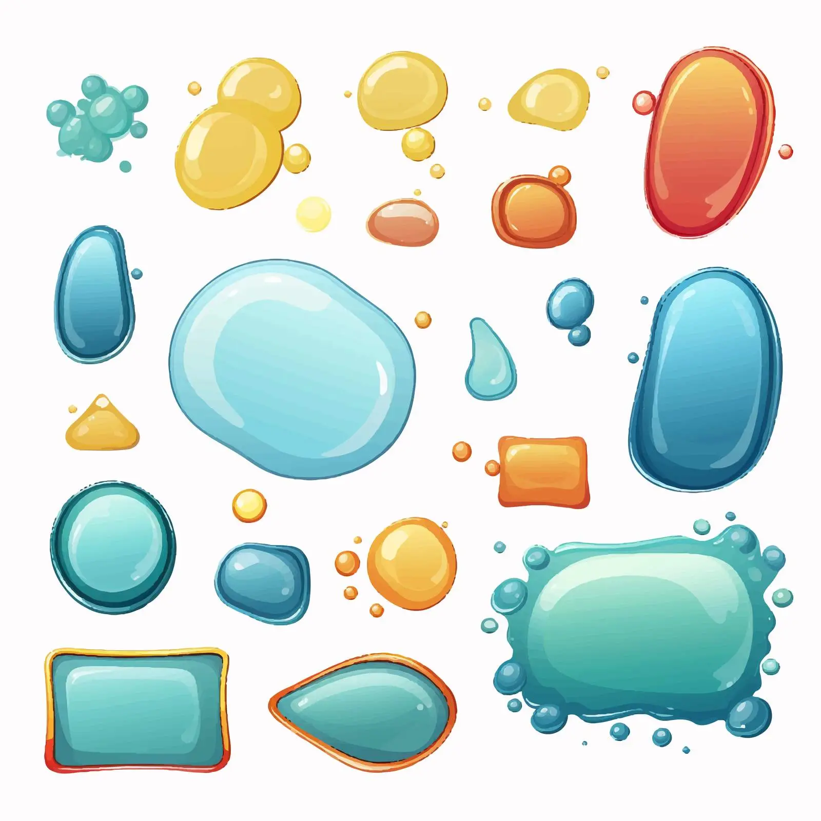 Various Callout Shapes on White Background — free download from Dotvec