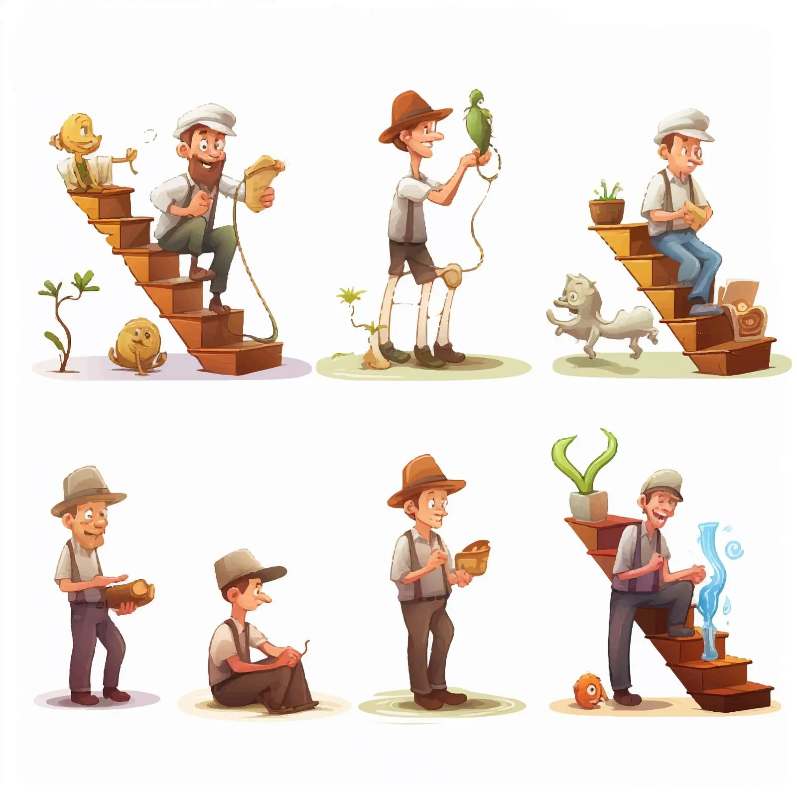 Stages of Development Vector Illustration — free download from Dotvec