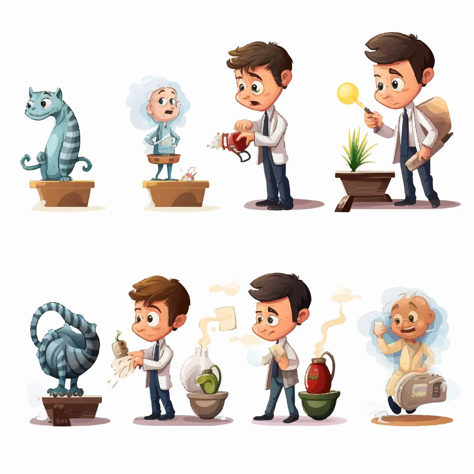 Stages of Development Vector Illustration – free development stages image from Dotvec
