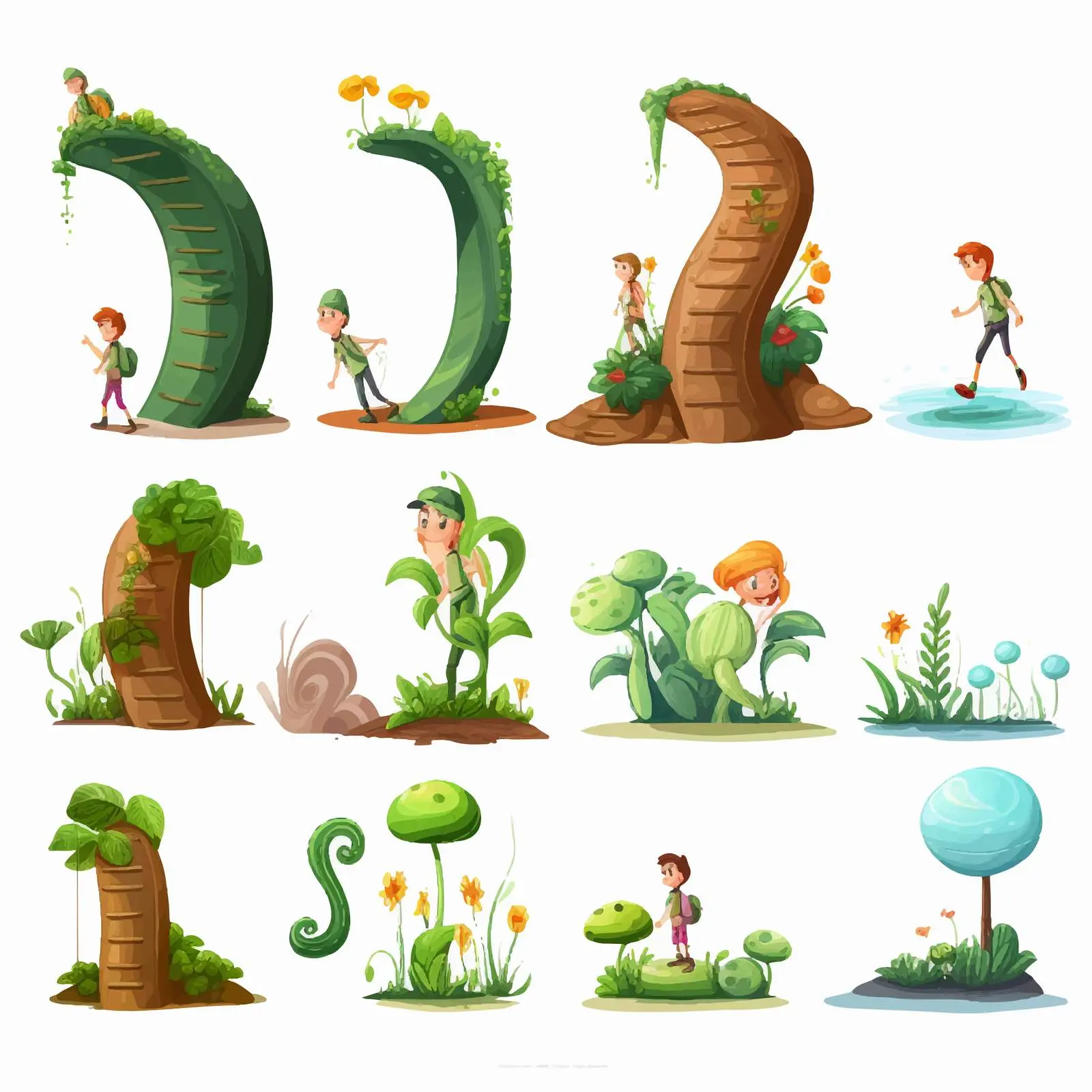 Stages of Development Vector Illustration – free development stages image from Dotvec