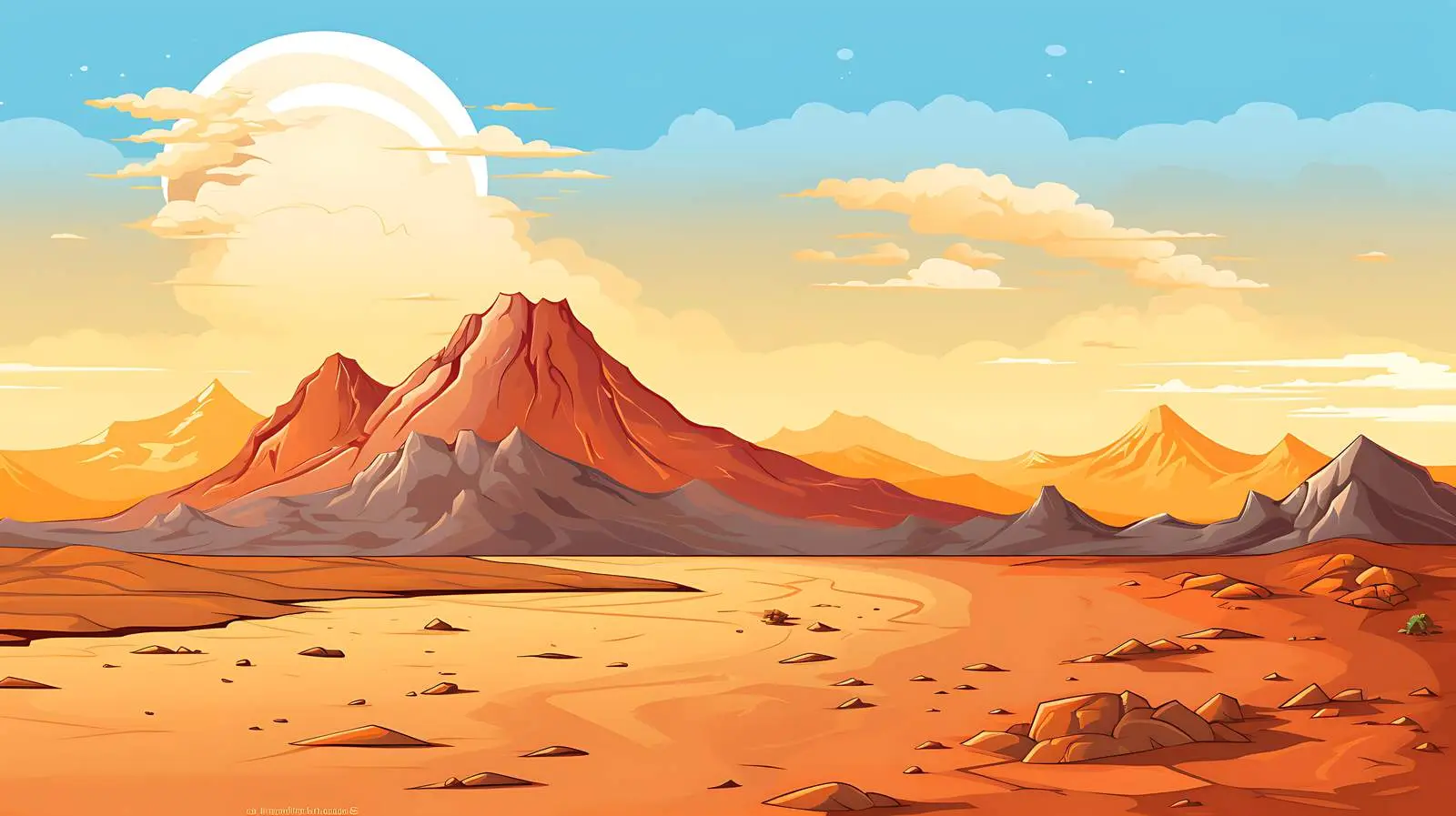 Volcano Landscape View — free download from Dotvec