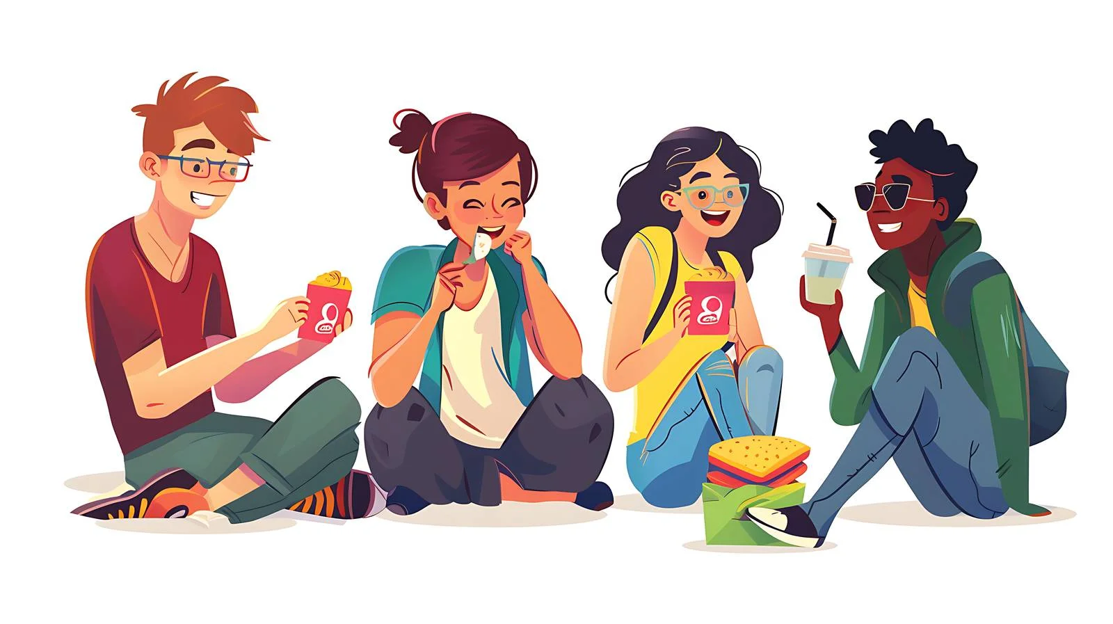 Late-Night Snacking Scene — free download from Dotvec