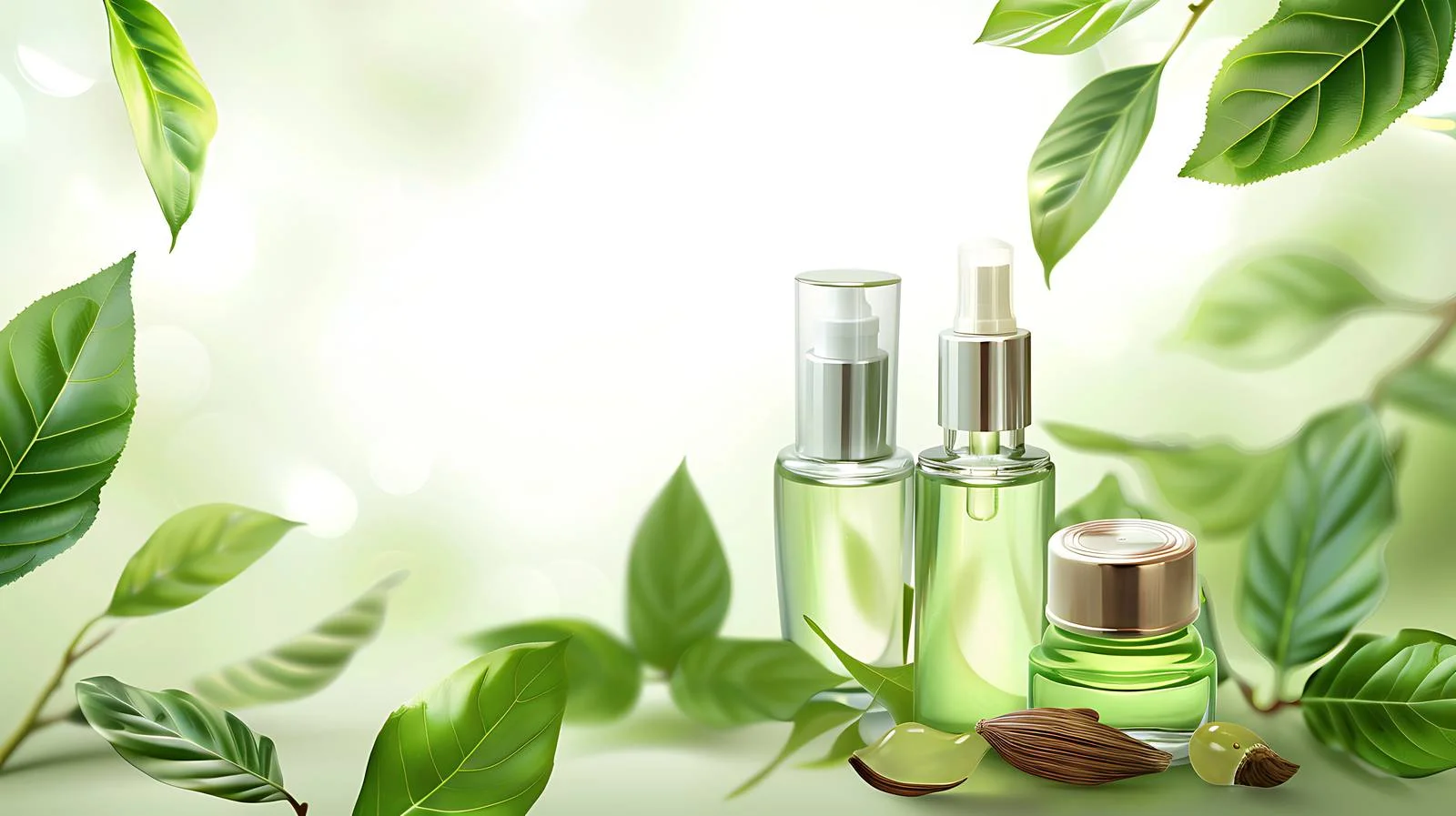 Plant Essence Cosmetic Isolated Illustration — free download from Dotvec