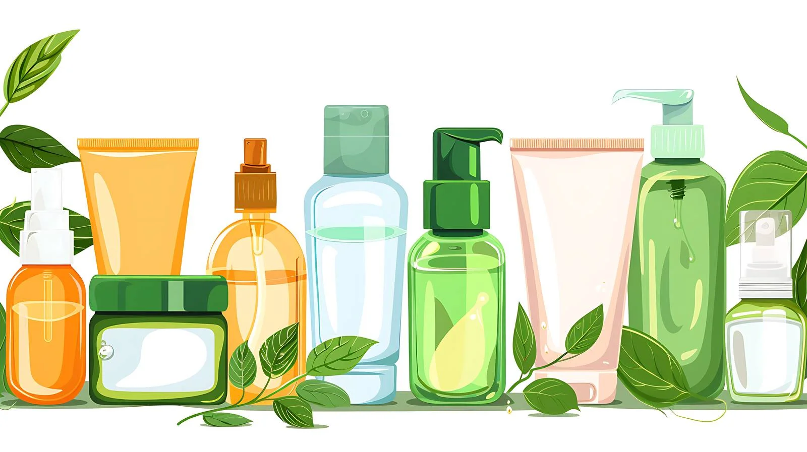 Skin Care Products on White Background — free download from Dotvec