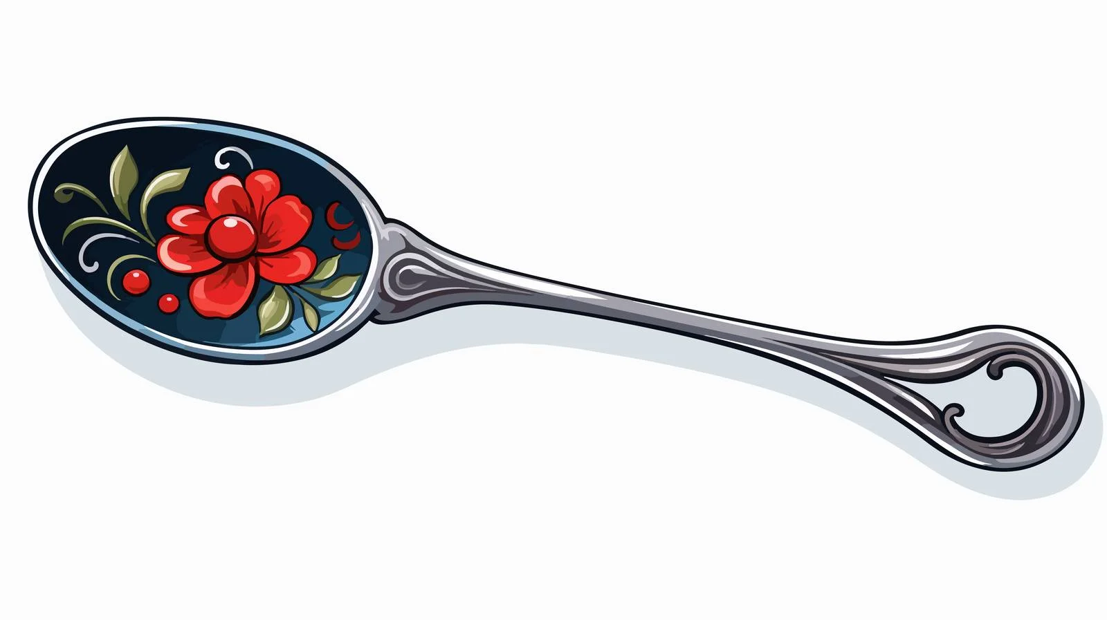 Traditional Tattoo Style Ladle Illustration — free download from Dotvec