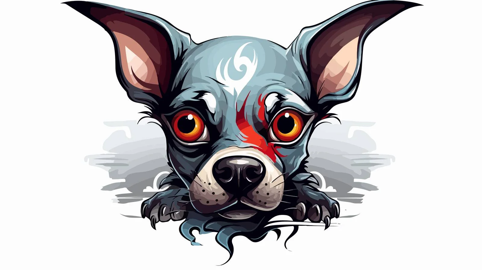 Traditional Tattoo Surprised Illustration — free download from Dotvec