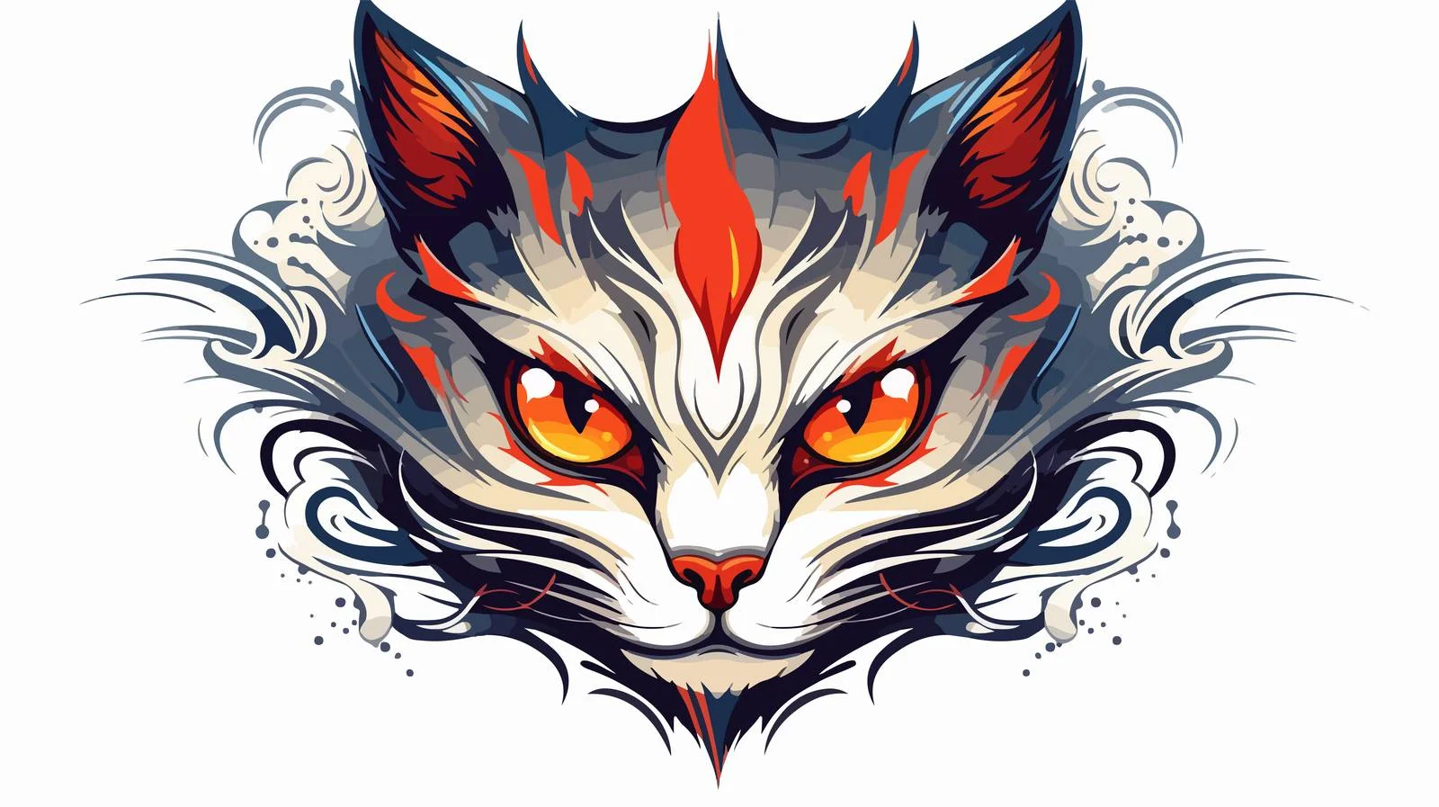 Traditional Tattoo Style Surprised Illustration — free download from Dotvec