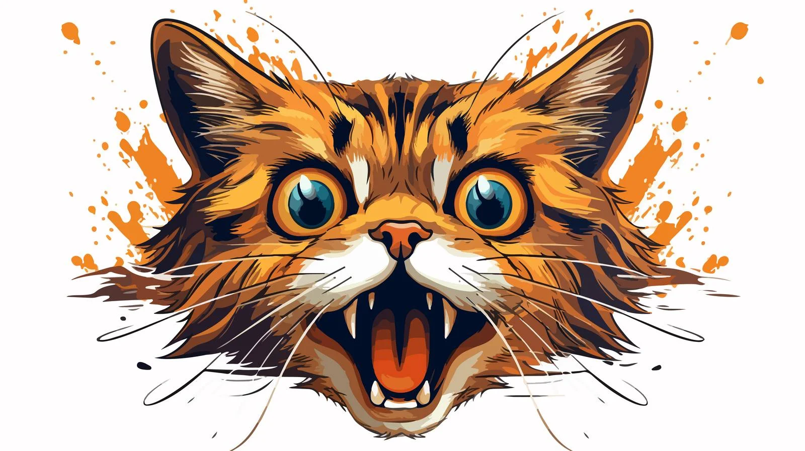 Traditional Surprised Tattoo Illustration — free download from Dotvec