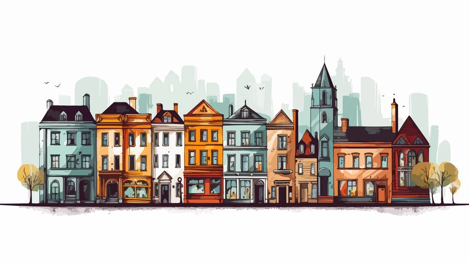 Urban Sketching Concept Art — free download from Dotvec