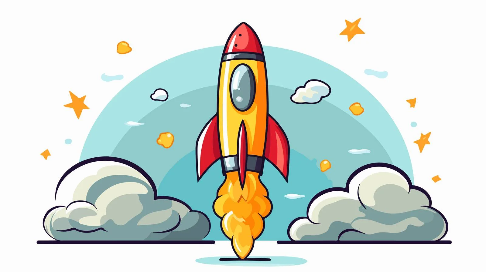 Hand-Drawn Rocket Illustration — free download from Dotvec