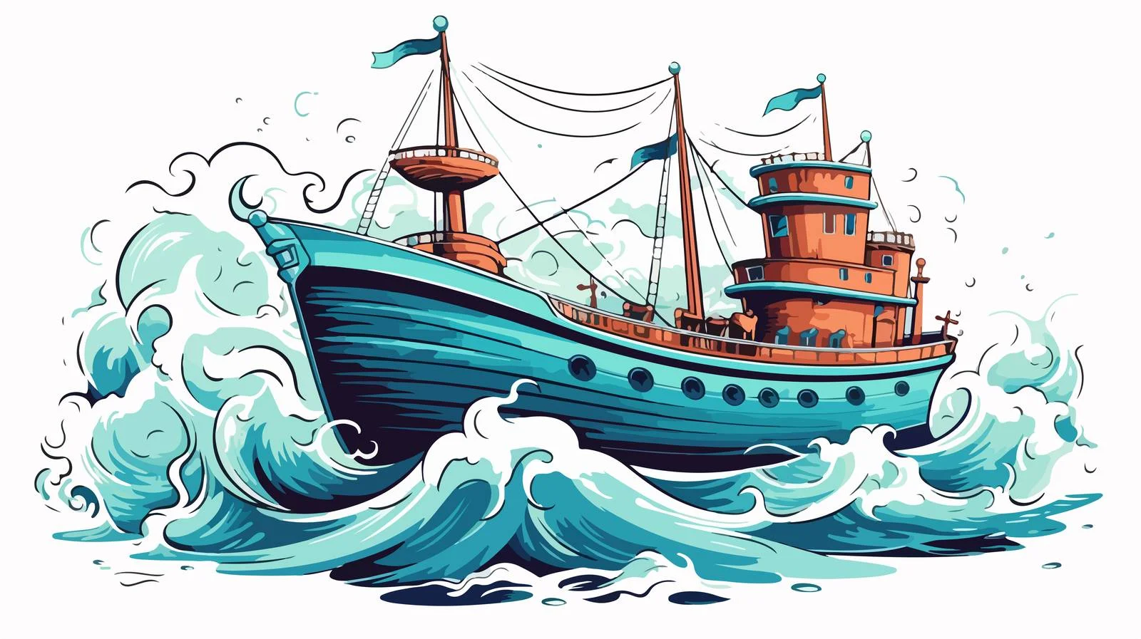 Nautical Sketch Illustration — free download from Dotvec