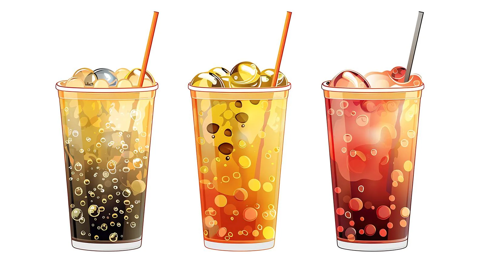 Bubble Tea Drink Illustration on White — free download from Dotvec