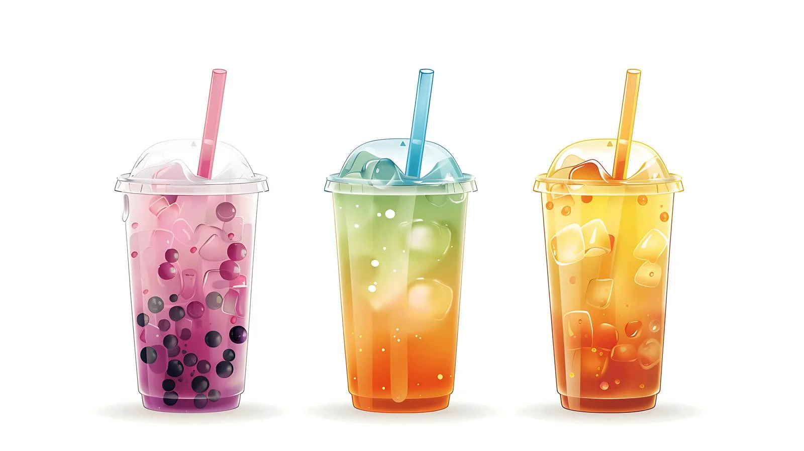 Bubble Tea on White Background — free download from Dotvec