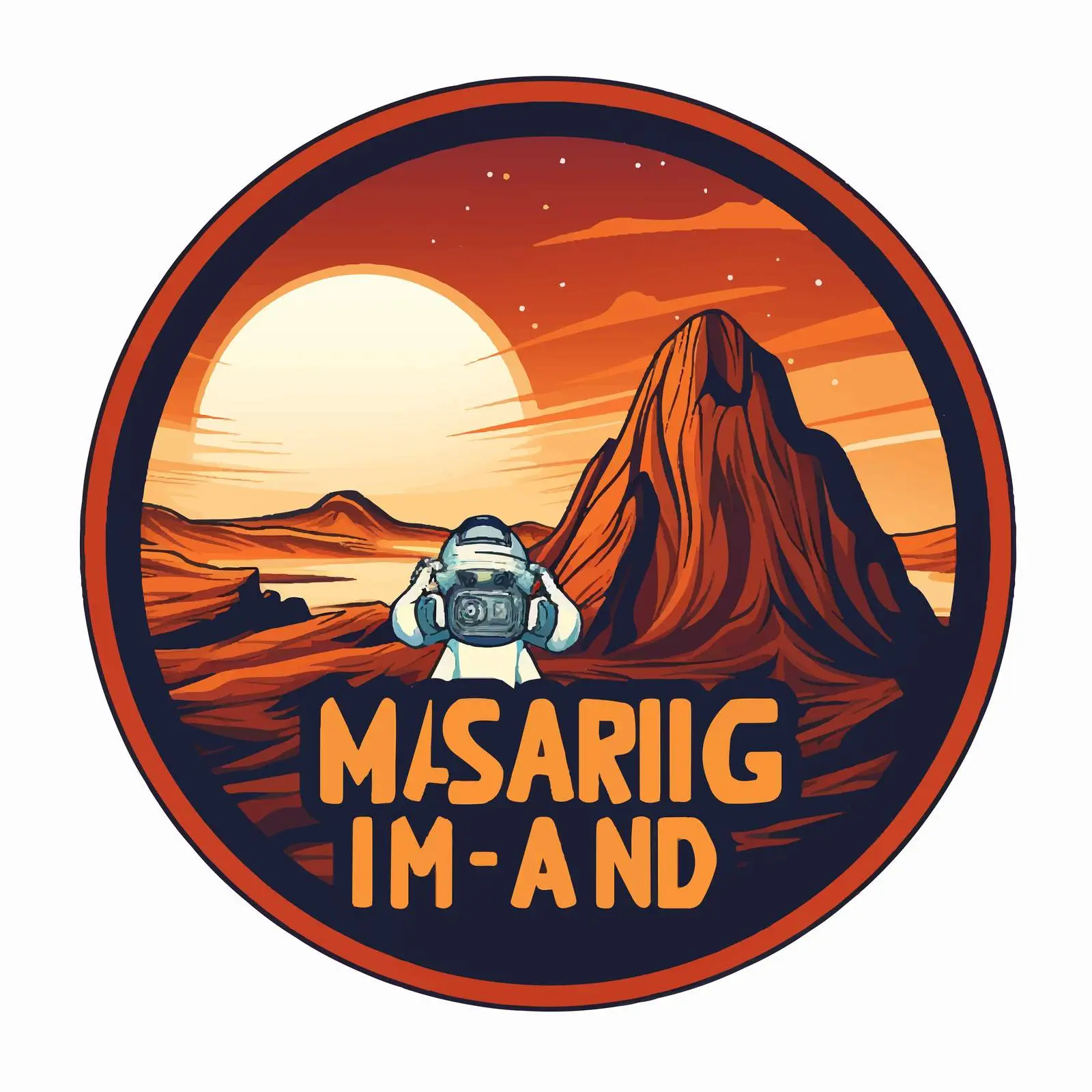 Going to Mars Cartoon Illustration Vector — free download from Dotvec