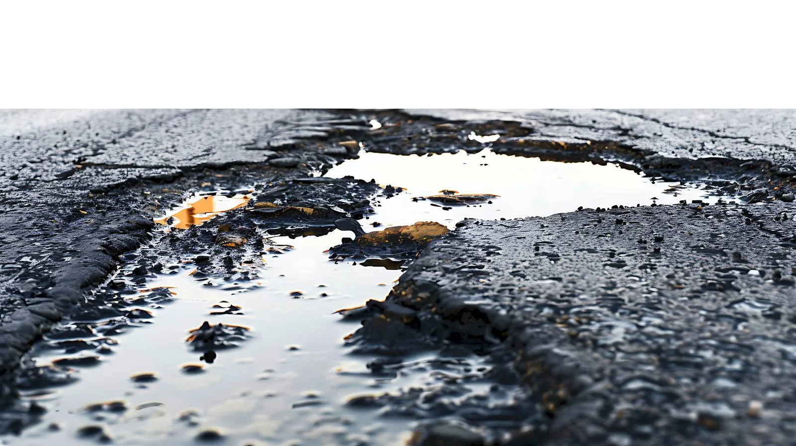Wet Road with Oil Stain Spill — free download from Dotvec