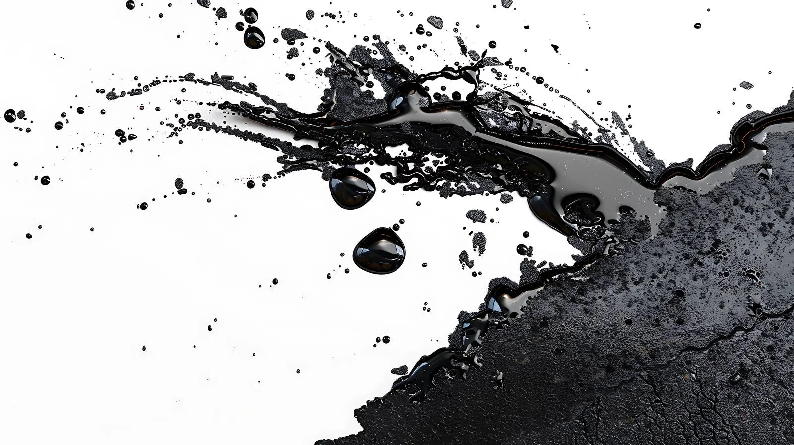 Wet Road with Oil Stain Spillage — free download from Dotvec