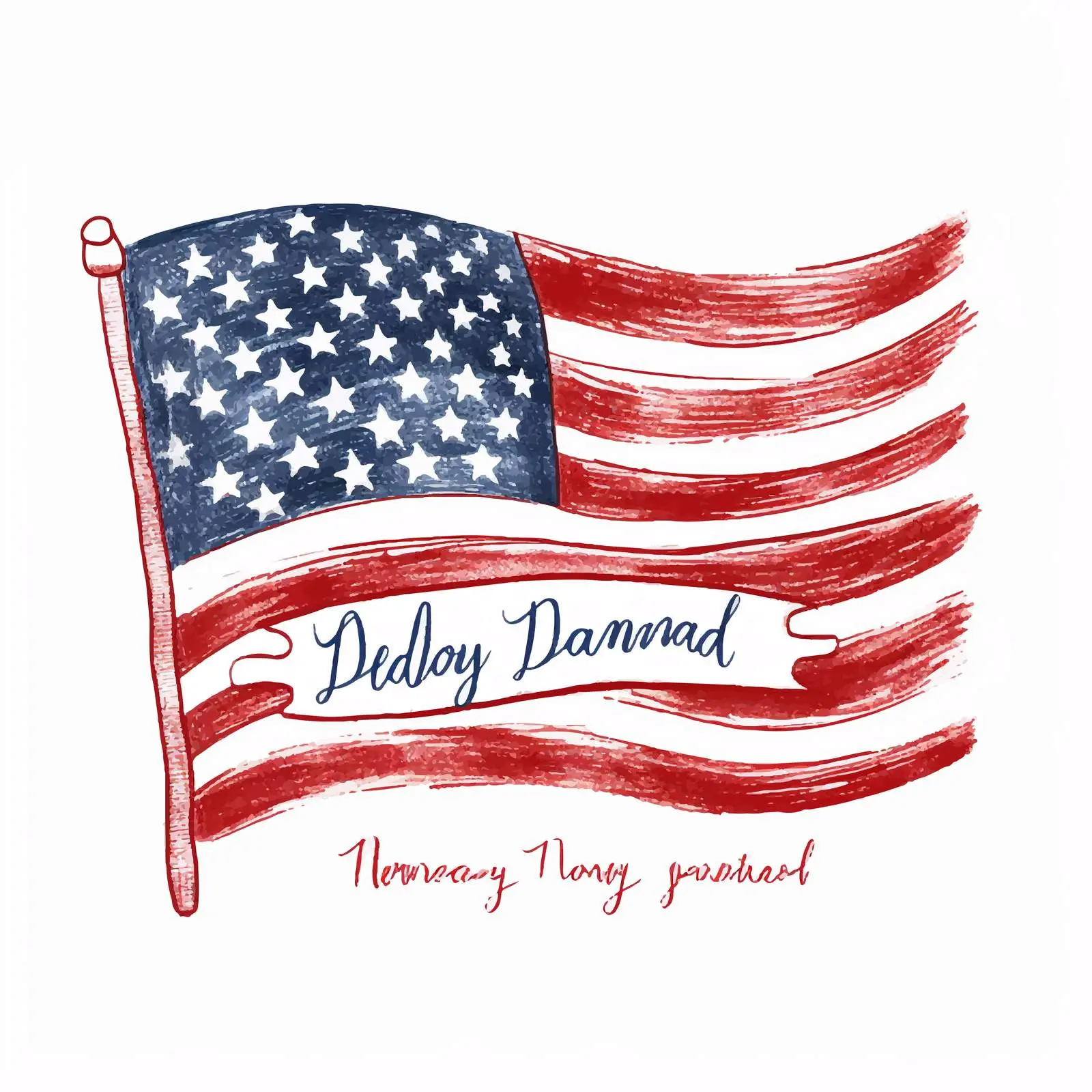 Elegant Handwritten Independence Day Inscription — free download from Dotvec