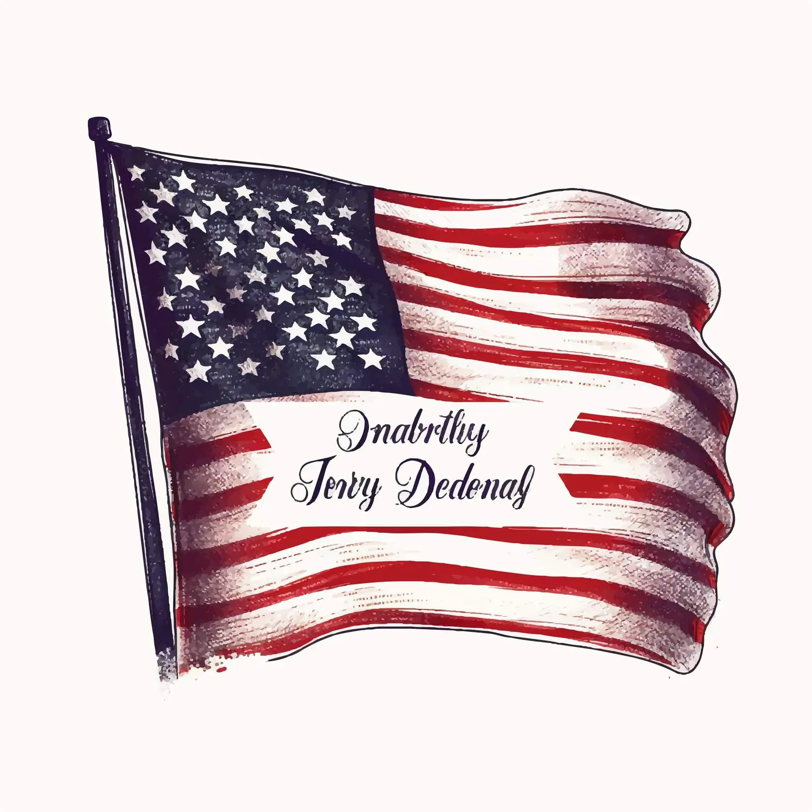 Elegant Handwritten Independence Day Inscription Vector — free download from Dotvec
